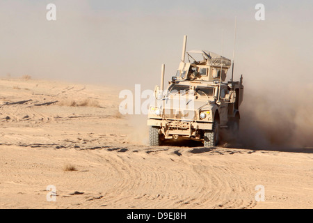 An Oshkosh M-ATV Mine Resistant Ambush Protected all-terrain vehicle. Stock Photo