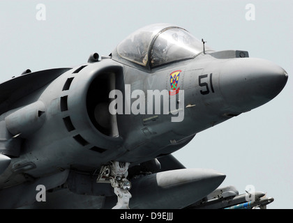 Close-up view of an AV-8B Harrier II. Stock Photo