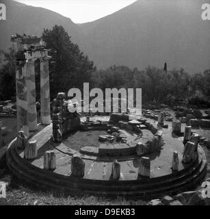 Greece, Delphi, The Tholos Stock Photo