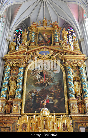 High altar picture from Johann Andreas Wolff high altar pencil church cloister pencil Goettweig Goettweiger mountain UNESCO worl Stock Photo