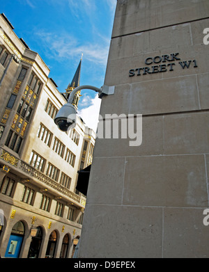 The Atkinson Carillon as seen from Cork Street, London's only carillon,Old Bond Street, Mayfair, London, England, United Kingdom Stock Photo