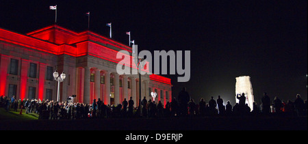 Anzac Day Dawn Service, War Memorial Museum, Auckland, New Zealand Stock Photo