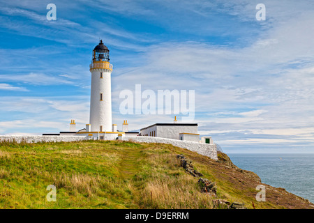 The lighthouse at the Mull of Galloway, the most southerly point of Scotland. Stock Photo