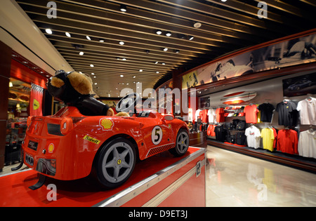 Ferrari shop, five-star hotel casino Wynn, Las Vegas, Nevada, the United States of America, the USA Stock Photo