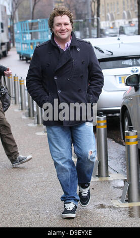 Michael Ball outside the ITV studios London, England - 23.02.11 Stock Photo