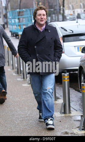 Michael Ball outside the ITV studios London, England - 23.02.11 Stock Photo