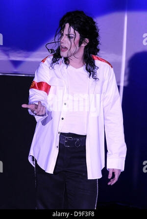 Michael Firestone as MICHAEL JACKSON THE REEL AWARDS - A Star-Studded Show Featuring Award-Winning Impersonators held at Golden Nugget Hotel and Casino  Las Vegas, Nevada - 24.02.11 Stock Photo