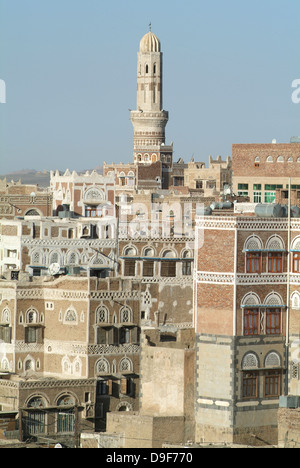 Old Sana capital of Yemen, Unesco world heritage Stock Photo