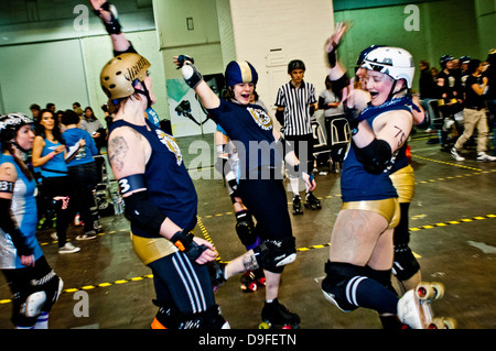Roller Derby - London Roller Girls UK premier league teams Vs travel