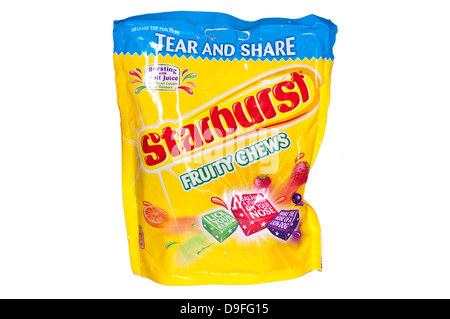 Bag Of Starburst Fruity Chews Sweets Stock Photo