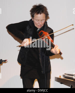 Laurie Anderson  performs 'Duets On Ice' at Barbican Centre London, England- 03.03.11 Stock Photo