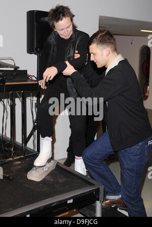 Laurie Anderson  performs 'Duets On Ice' at Barbican Centre London, England- 03.03.11 Stock Photo