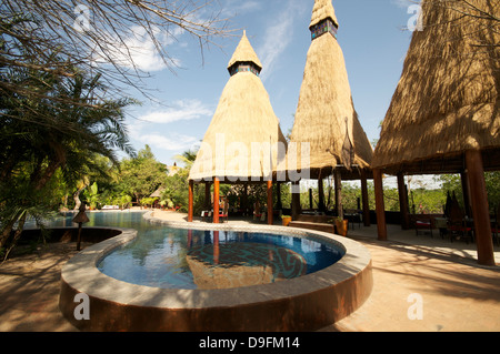 Mandina Lodge, Makasutu Forest, near Banjul, Gambia, West Africa, Africa Stock Photo