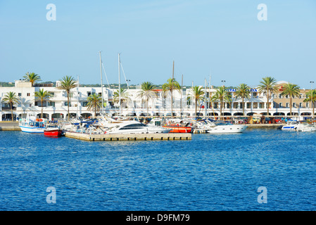 Formentera Harbor, Formentera, Balearic Islands, Spain, Mediterranean Stock Photo