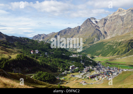 Breuil Cervinia resort town, Aosta Valley, Italian Alps, Italy Stock Photo