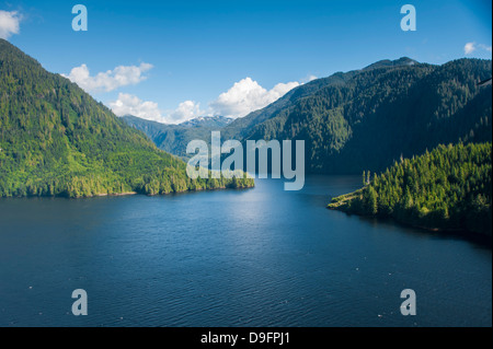 Coastal scenery in Great Bear Rainforest, British Columbia, Canada Stock Photo