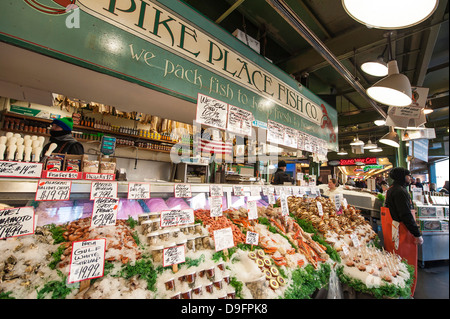 Pikes Place Market, Seattle, Washington State, USA Stock Photo