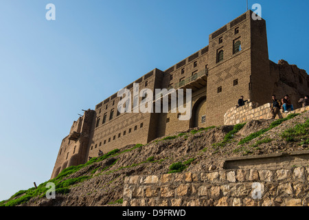 The citadel of Erbil (Hawler), capital of Iraq Kurdistan, Iraq, Middle East Stock Photo