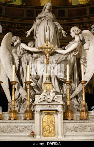 Sainte-Marie Madeleine's rapture by Charles Marochetti, Maitre-Autel, Eglise de la Madeleine, Paris, France Stock Photo