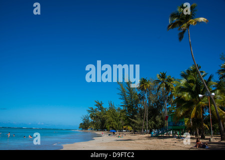 Luquillo Beach, Puerto Rico, West Indies, Caribbean Stock Photo