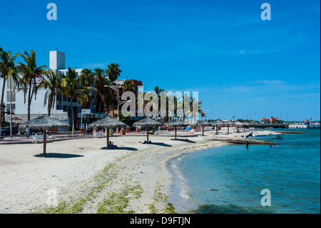 Town beach of La Paz, Baja California, Mexico Stock Photo