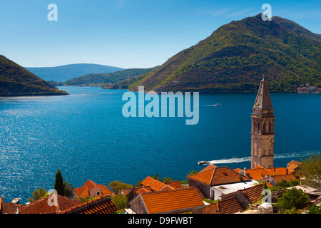 Perast, Bay of Kotor, UNESCO World Heritage Site, Montenegro Stock Photo