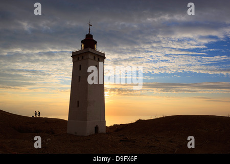 Rubjerg Knude Fyr (lighthouse) buried by sand drift, Lokken, Jutland, Denmark, Scandinavia Stock Photo