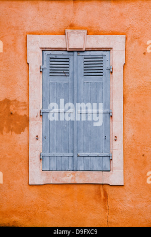 Typical French shutters in the old town of Le Mans, Sarthe, Pays de la Loire, France Stock Photo