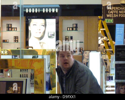 James Corden returns to Dr Who to reprise the role of Craig Owens.     The Gavin and Stacey star has begun filming a scene, alongside Matt Smith, for the provisionally titled episode 'The Lodger 2' - in a department store in Cardiff, Wales. Scheduled for episode 12 of the sixth season of the BBC sci-fi show, another 'old familiar character' has been spotted on the set - a Cybermat! Stock Photo