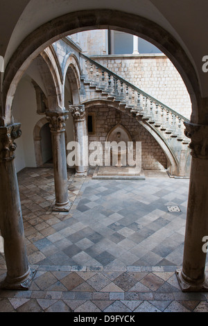 Inside the Rectors Palace, Dubrovnik, Croatia Stock Photo