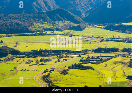 Countryside in the Golden Bay Region of South Island, New Zealand Stock Photo