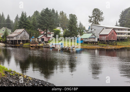 The Norwegian fishing town of Petersburg, Southeast Alaska, USA Stock Photo