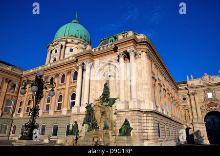 Matthias Fountain, Buda Castle, UNESCO World Heritage Site, Budapest, Hungary Stock Photo