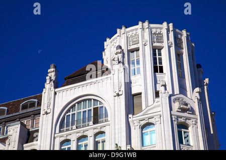 Art Deco Building on Vaci Utca, Budapest, Hungary Stock Photo