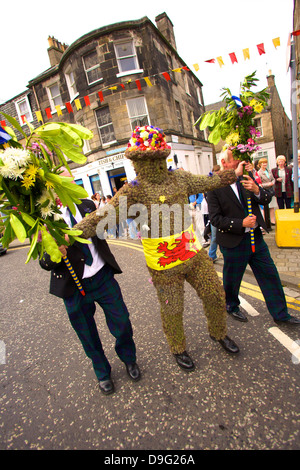 The Burryman's Parade, South Queensferry, Edinburgh, Scotland Stock ...