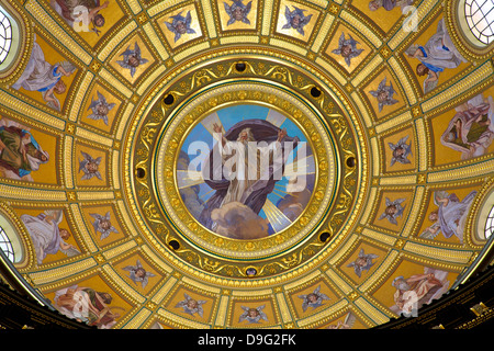 Interior of St. Stephen's Basilica, Budapest, Hungary Stock Photo