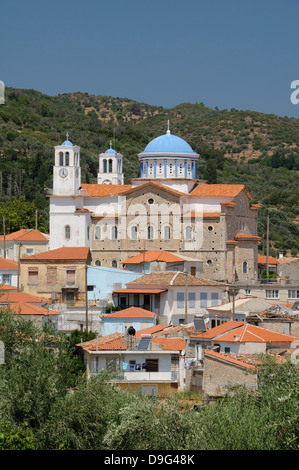 Church of the Holy Trinity, Pagondas, Samos, Eastern Sporades, Greek Islands, Greece Stock Photo