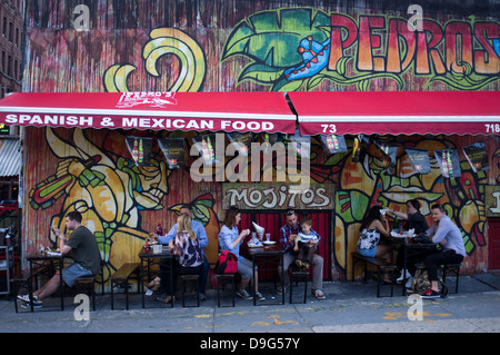 Mexican restaurant Pedros in DUMBO area, Brooklyn, New York