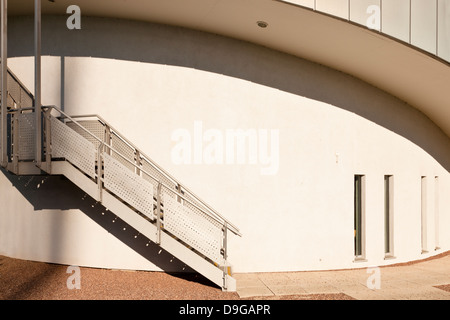 Architectural detail from the exterior of a modern building. Jubilee Campus, Nottingham University, England, UK Stock Photo