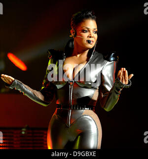 Janet Jackson   performing on her 'Number Ones Up Close and Personal Tour' at the Sony Centre for the Performing Arts in Toronto.   Toronto, Canada - 12.03.11 Stock Photo