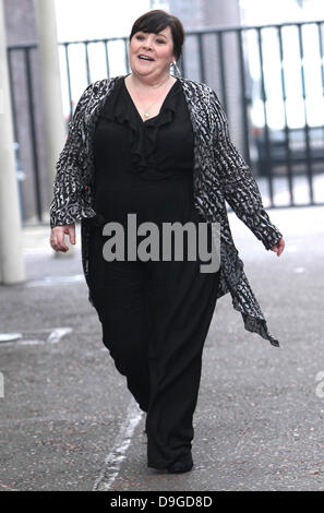 Mary Byrne leaves the ITV studios London, England - 15.03.11 Stock Photo