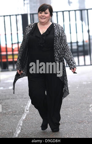 Mary Byrne leaves the ITV studios London, England - 15.03.11 Stock Photo