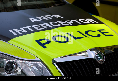 Police car fitted with Automatic Number Plate Recognition cameras, London Stock Photo
