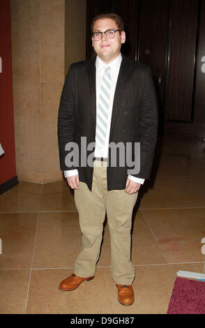 Jonah Hill The Alzheimer's Association's 19th Annual 'A Night At Sardi's'  Held At The Beverly Hilton Hotel Beverly Hills, California - 16.03.11 Stock Photo