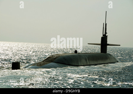 The ballistic missile submarine USS Maryland. Stock Photo