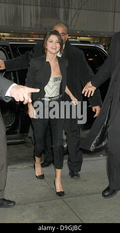 Selena Gomez at the MTV studios New York City, USA - 16.03.11 Stock Photo