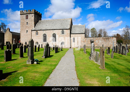 A view of the parish church of St Mary at Monymusk, Aberdeenshire, Scotland, United Kingdom. Stock Photo