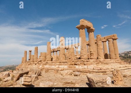 Tempio di Giunone, Juno or Hera Temple, Valle dei Templi, Agrigento, Sicily, Italy Stock Photo