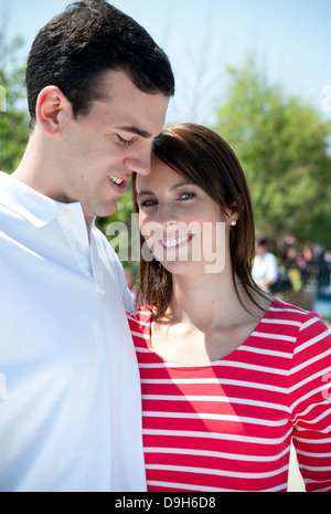 Young, happy, good looking, smiling,  Caucasian Couple Stock Photo