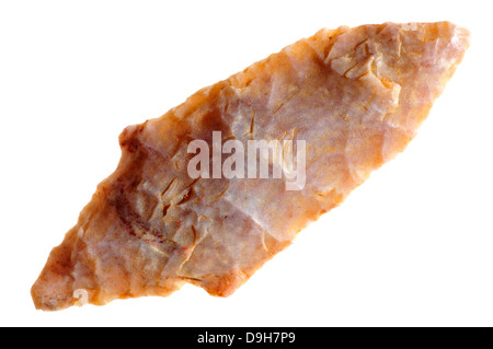 Neolithic Flint Arrowhead c4000BC (Sahara desert) Stock Photo